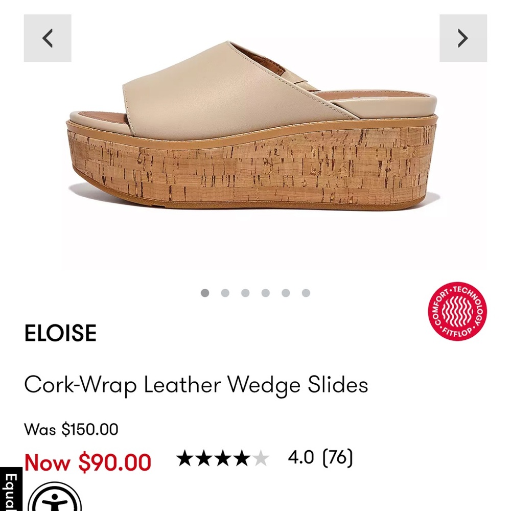 COPY - ELOISE 
Cork-Wrap Leather Wedge Slides